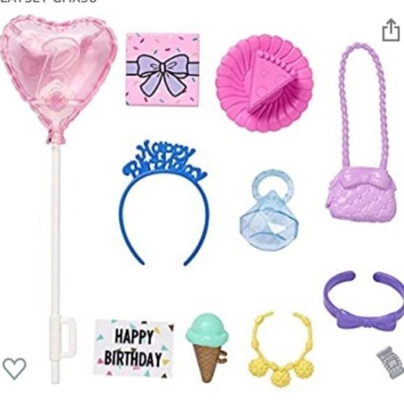 BARBIE BIRTHDAY PARTY ACCESSORIES FASHION PACK 11 PCS - Picture 1 of 6